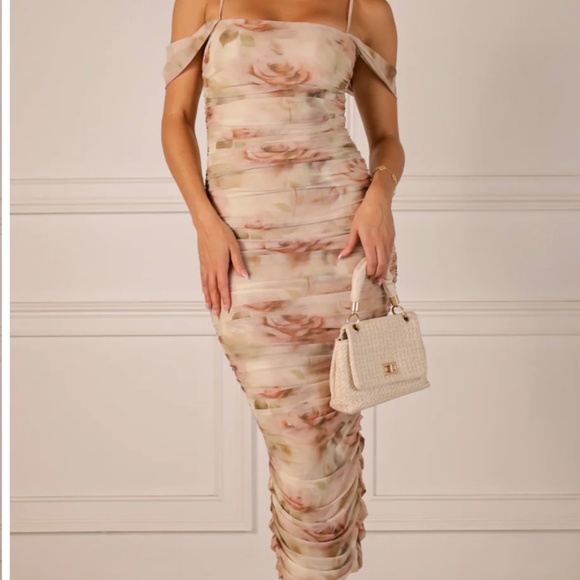 Steps new york ruched off shoulder dress - Picture 2 of 10